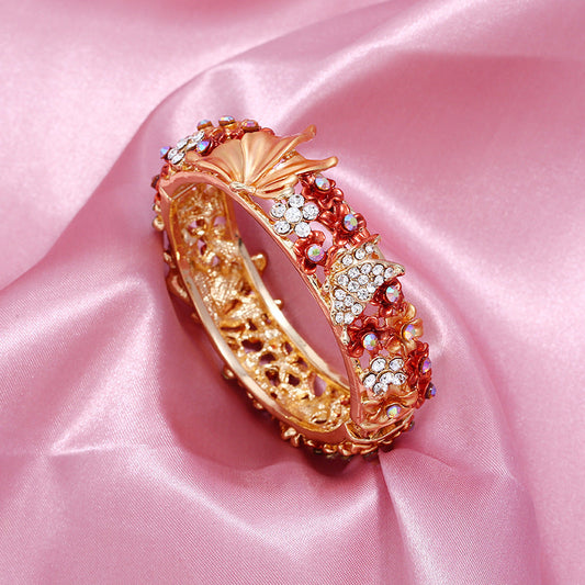 Painted Butterfly And Flower